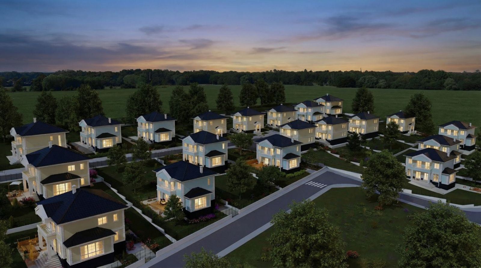 Neues Einfamilienhaus mit eigenem Garten, Stellplatz und ohne Instandhaltungsgebühr im Dorf Cherni Vrah