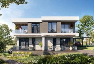 Neues Townhouse – ein modernes Zuhause für ganzjähriges Wohnen in einer ruhigen Gegend am Meer