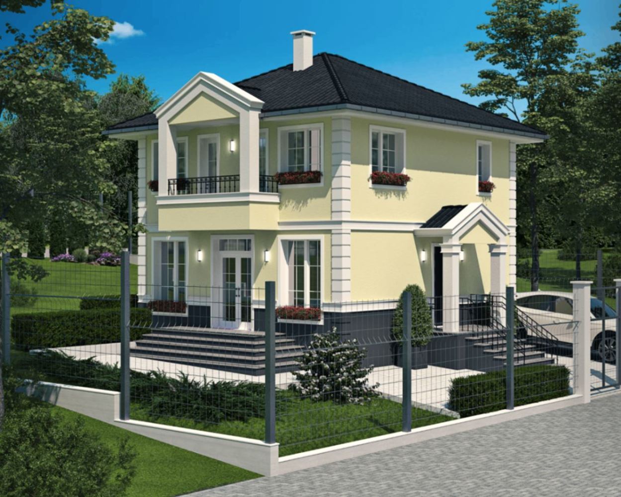 Neues Einfamilienhaus mit eigenem Garten, Stellplatz und ohne Instandhaltungsgebühr im Dorf Cherni Vrah