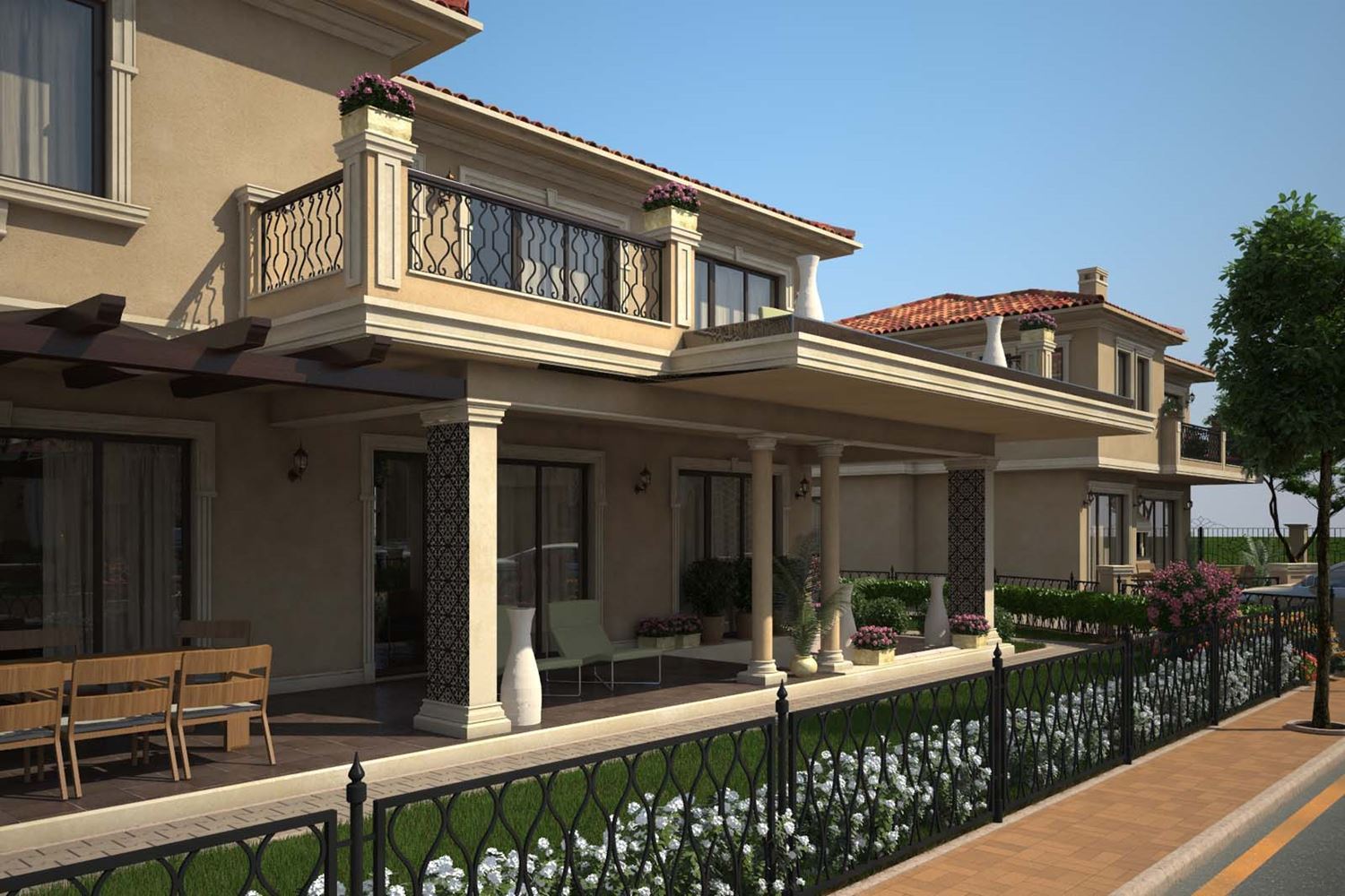 Zweistöckiges Haus mit zwei Schlafzimmern und Stellplatz in einer modernen Wohnanlage mit langfristigem Investitionspotenzial