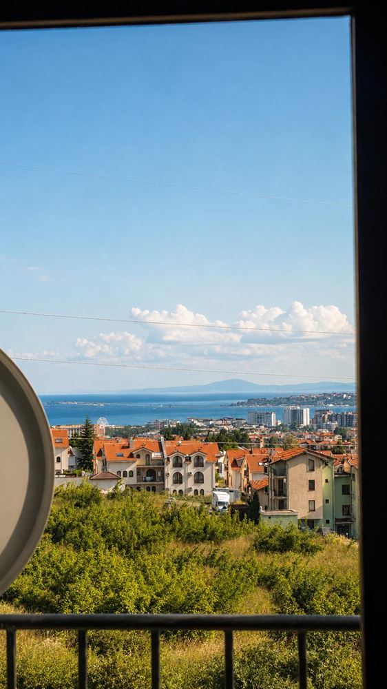 Luxuriöses zweistöckiges Haus mit Panoramablick auf das Meer oberhalb von Sonnenstrand – großzügiger Raum, Ruhe und Leben am Meer