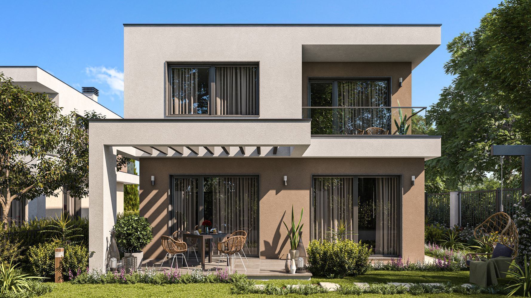 Pomorie – modernes zweistöckiges Haus mit vier Schlafzimmern – Sicherheit, Energieeffizienz und kompromissloser Komfort