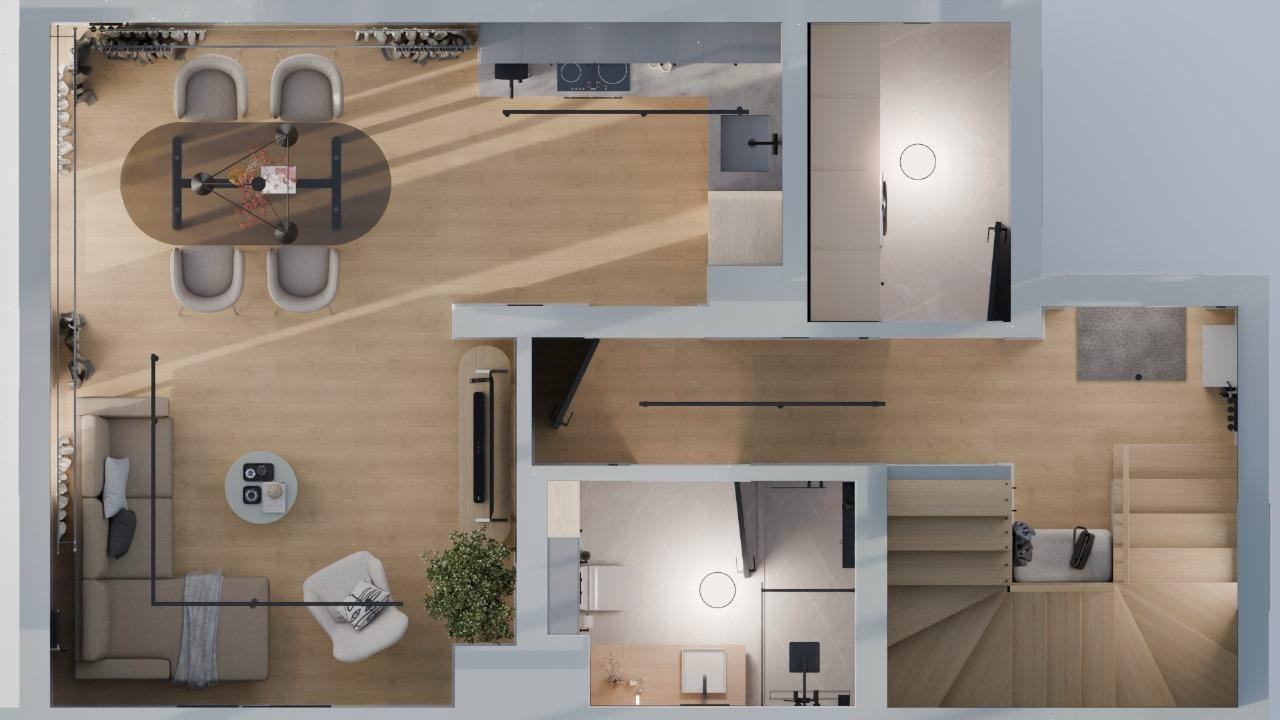 Neues Townhouse – ein modernes Zuhause für ganzjähriges Wohnen in einer ruhigen Gegend am Meer