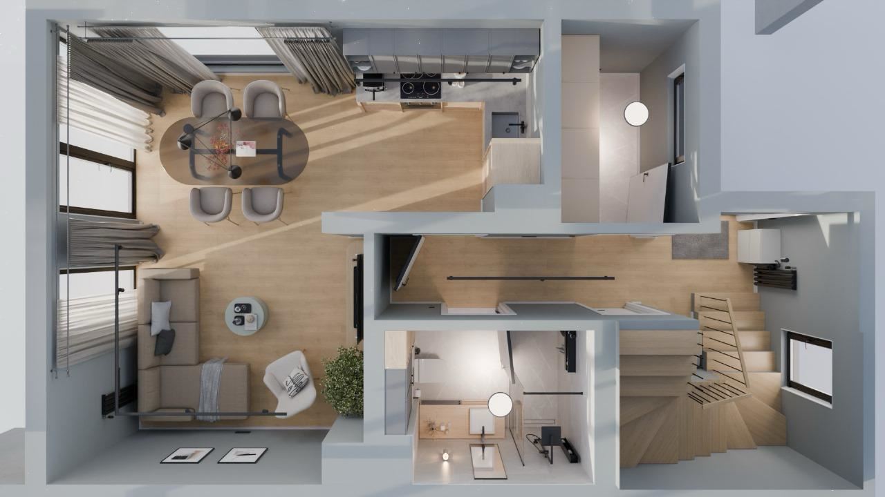 Neues Townhouse – ein modernes Zuhause für ganzjähriges Wohnen in einer ruhigen Gegend am Meer