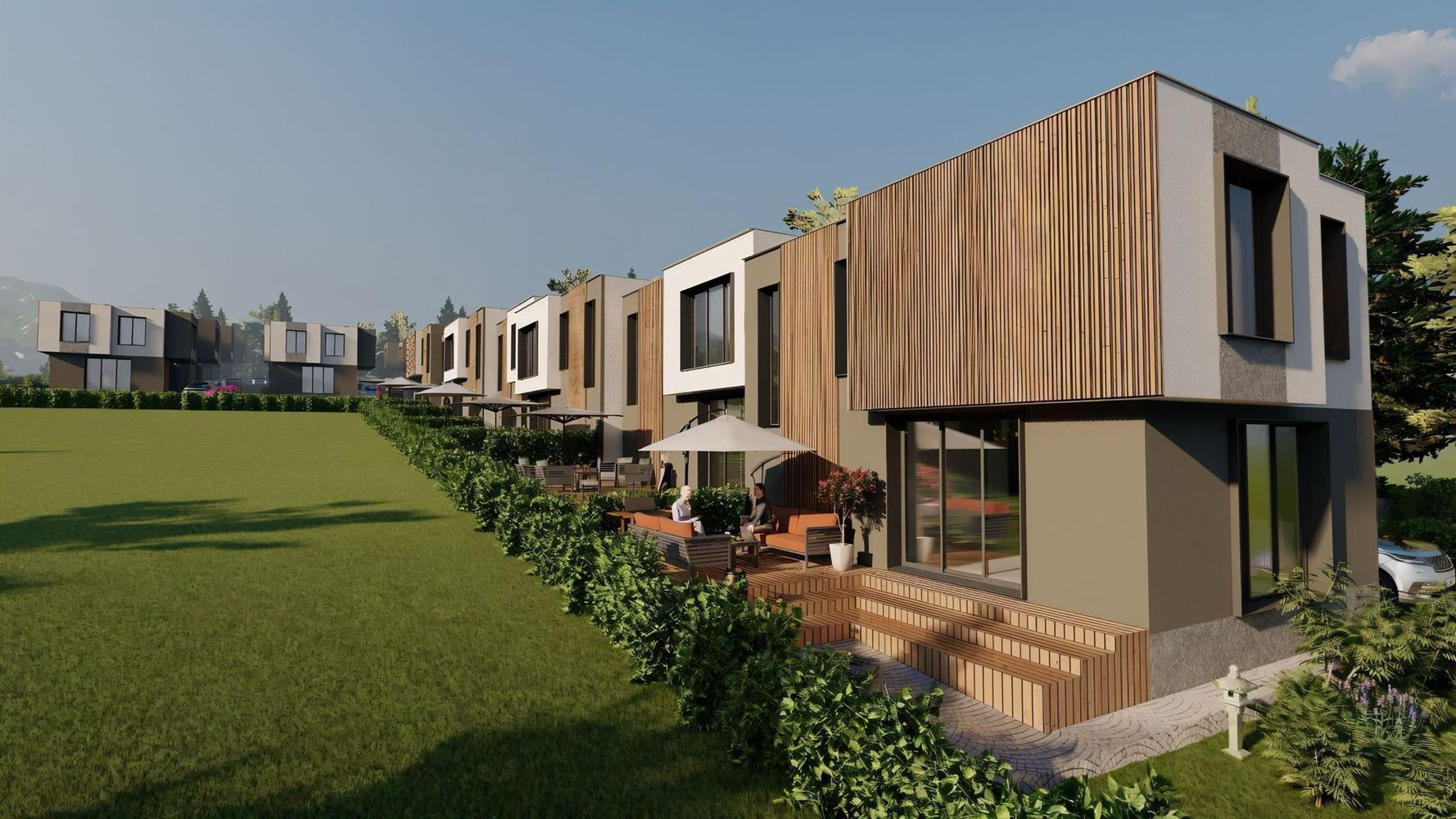 Townhouse mit drei Schlafzimmern in einer ruhigen grünen Anlage – Komfort, Gemütlichkeit und sichere Investition