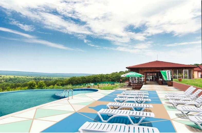 Geräumiges Einfamilienhaus mit Panoramablick in einem Öko-Komplex im Balkan-Gebirge