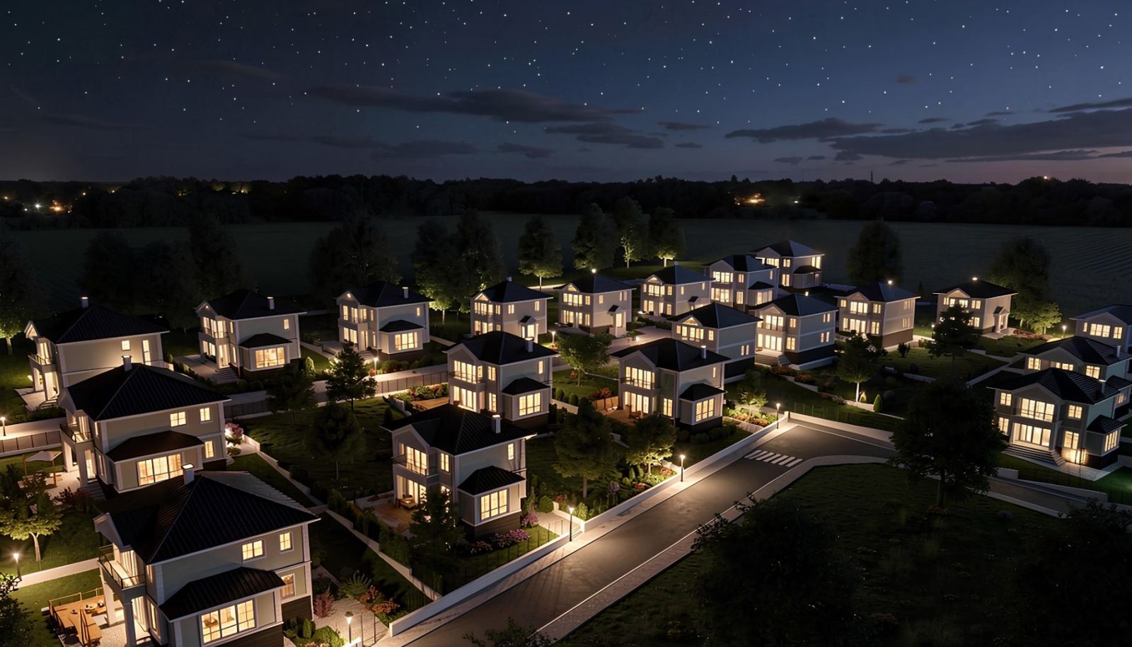 Neues Einfamilienhaus mit eigenem Garten, Stellplatz und ohne Instandhaltungsgebühr im Dorf Cherni Vrah